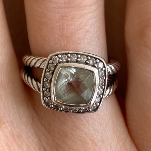 David Yurman | Petite Albion® Ring with Prasiolite - Picture 5 of 6